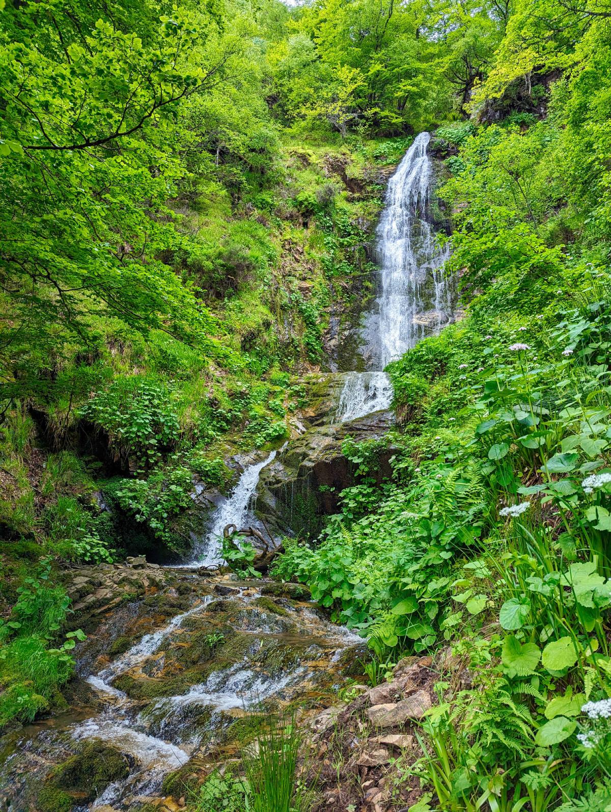 La cascada del Xiblu (Teverga, Asturias)