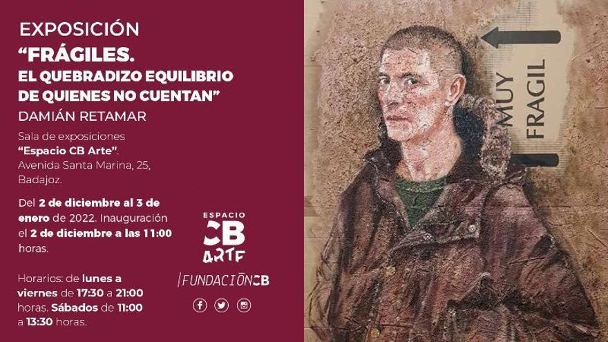 Cartel que anuncia la inauguración de la exposición.