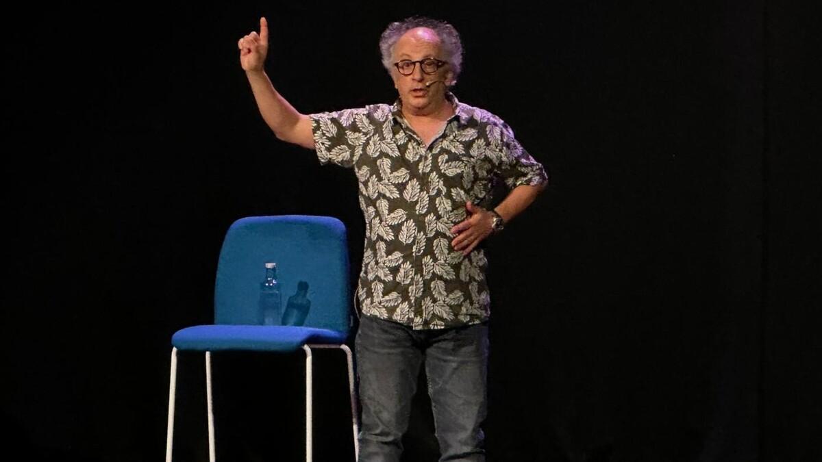 Josito Porto, uno de los actores referente de monólogos de Galicia, en su actuación en Ames