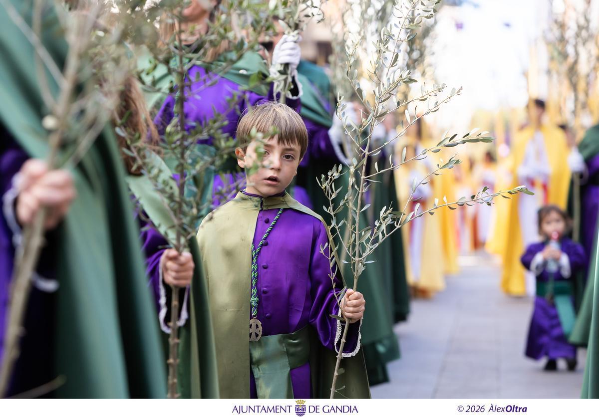 Gandia abre la Semana Santa con el Domingo de Ramos y el Vía Crucis Viviente