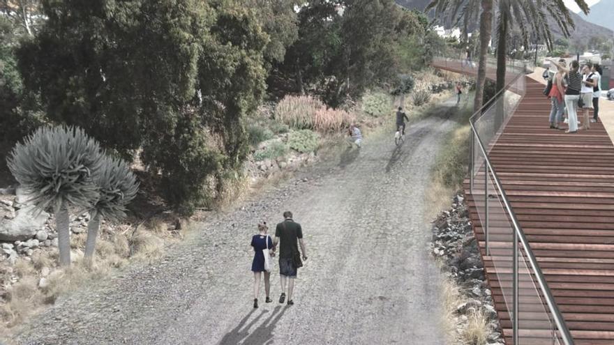 Área deportiva, parquin subterráneo y senda peatonal para Playa de Mogán