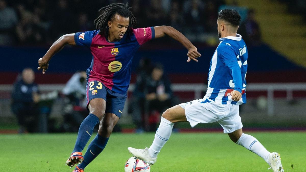 Koundé, en el último partido de Liga ante el Espanyol