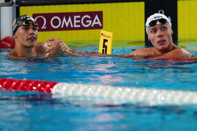 Luca Hoek asombra y luchará por una histórica medalla española en los 100 libre del Europeo