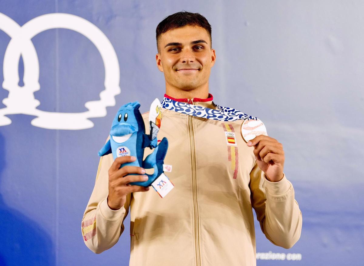 Miguel Trotsenko puso el broche de bronce a la participación española en natación con aletas.