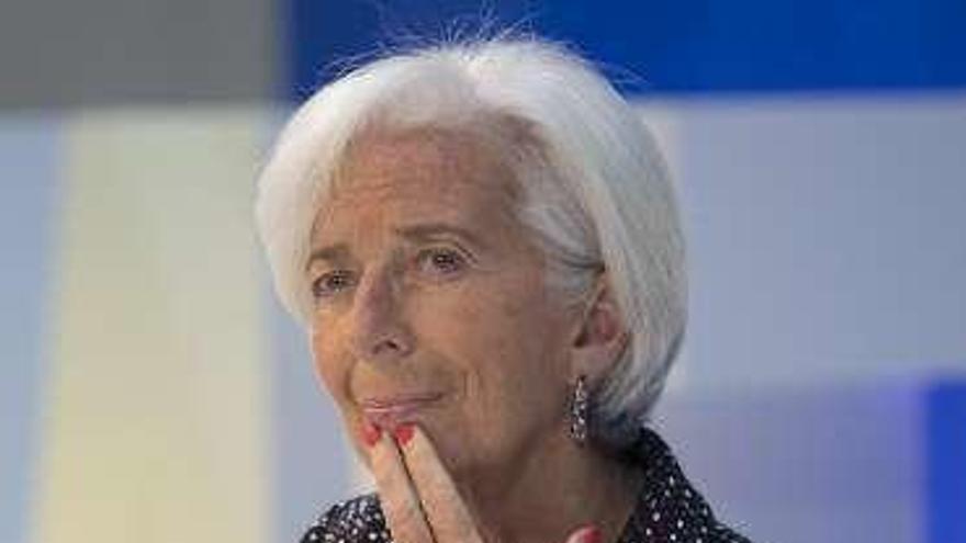 Christine Lagarde, ayer.