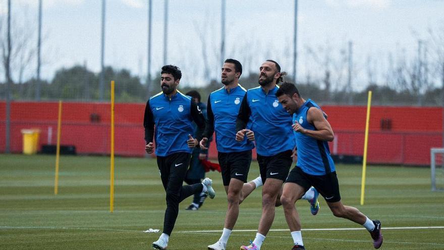 Muriqi marca la vuelta al trabajo del Real Mallorca