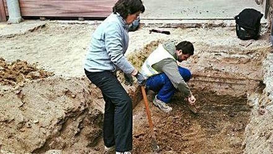 Troben restes arqueològiques a les obres del palau dels Comtes de Castelló
