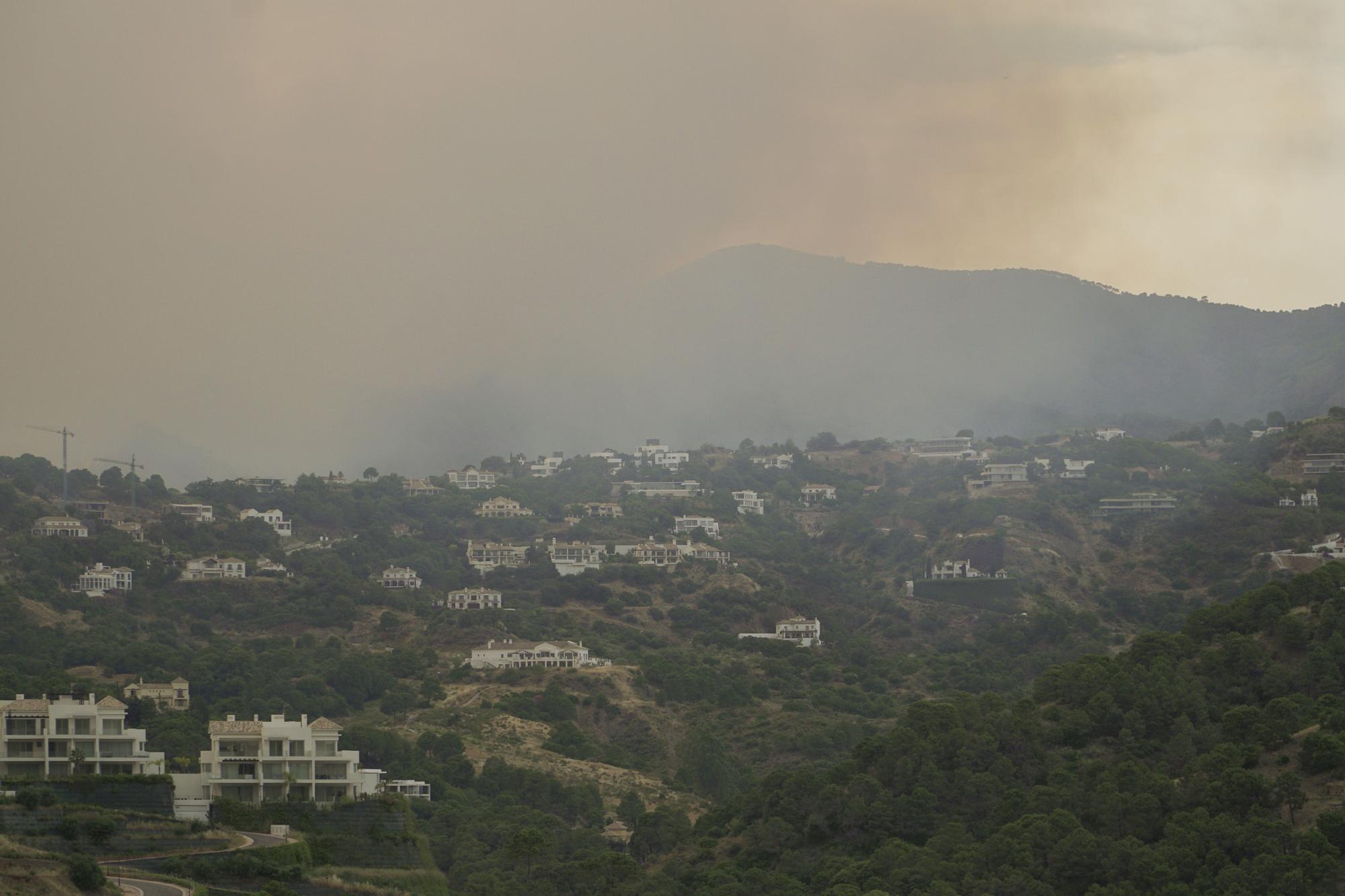 Incendio forestal en el paraje La Resinera de Pujerra