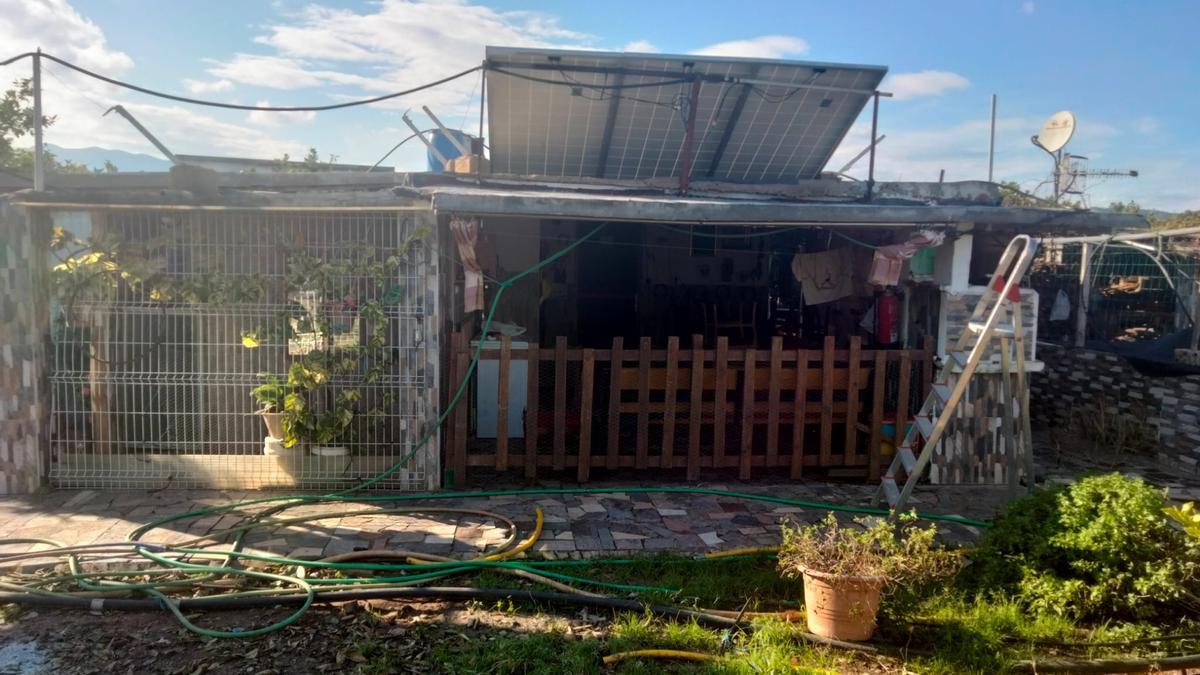 La vivienda en la que se ha producido el rescate