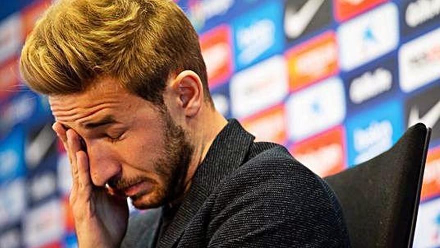 Samper diu adeu entre llàgrimes al Barça: «Només en puc dir meravelles»