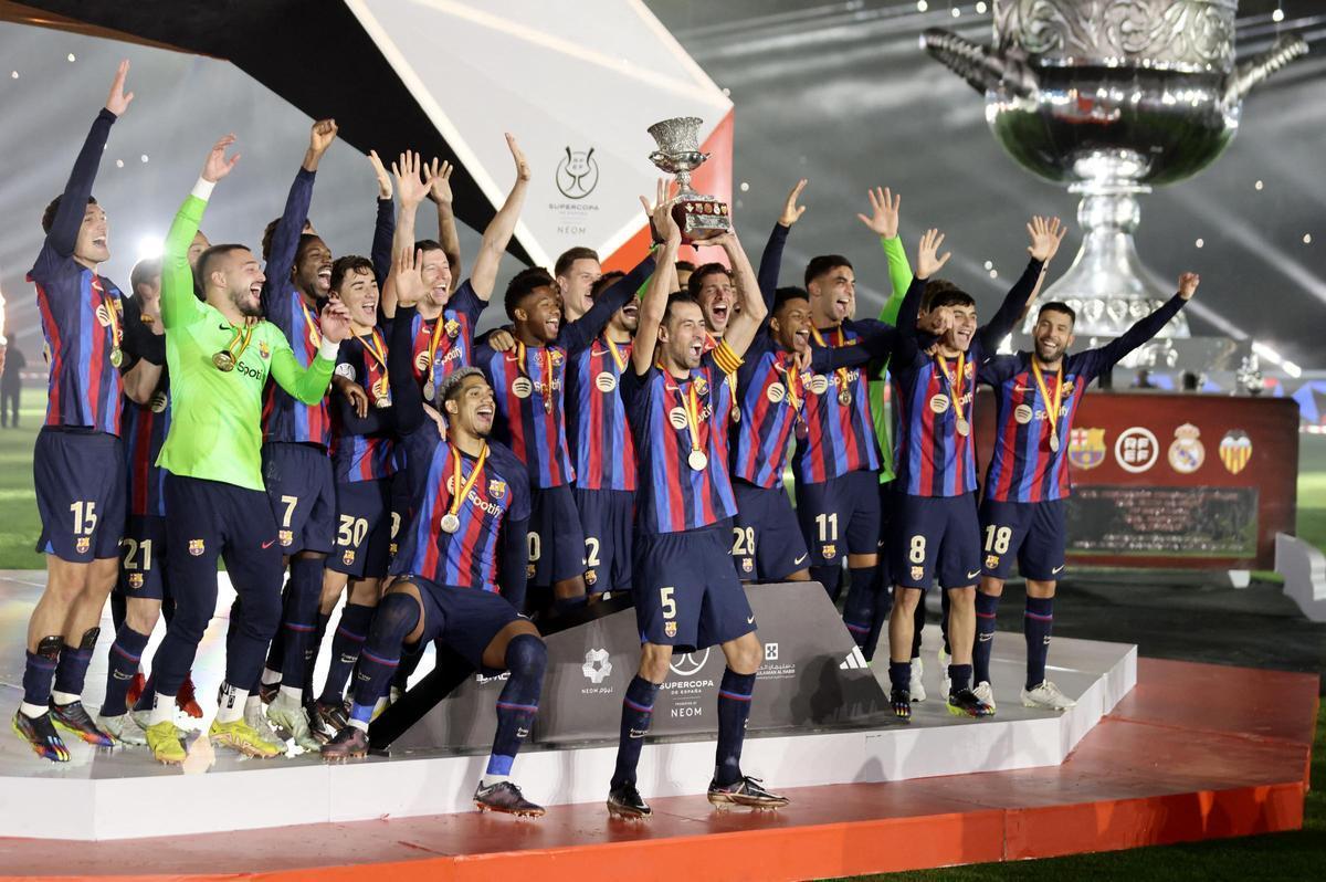 El Barcelona conquistó la Supercopa de España en Arabia en 2023.