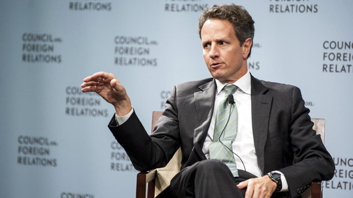 El secretario del Tesoro estadounidense, Timothy Geithner, durante una comparecencia sobre economía mundial, el miércoles en Washington.