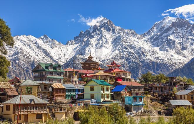 El pueblo de Kalpa en Himachal Pradesh