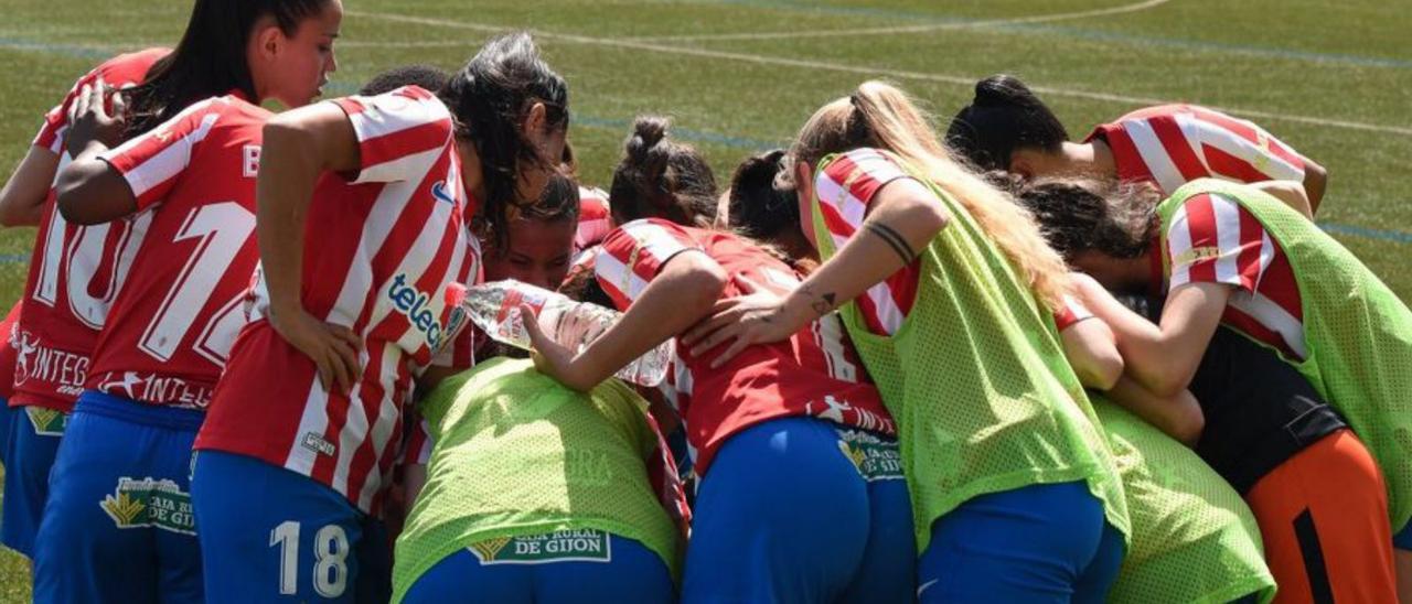 Las jugadoras del Sporting Femenino. | RSG