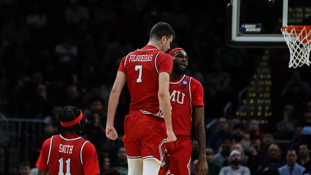 Álvaro Folgueiras, en su debut en el March Madness.
