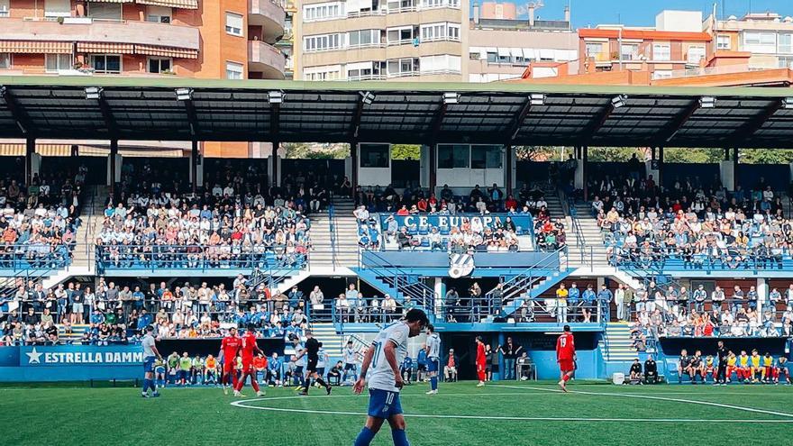 Imagen de un partido en el Nou Sardenya