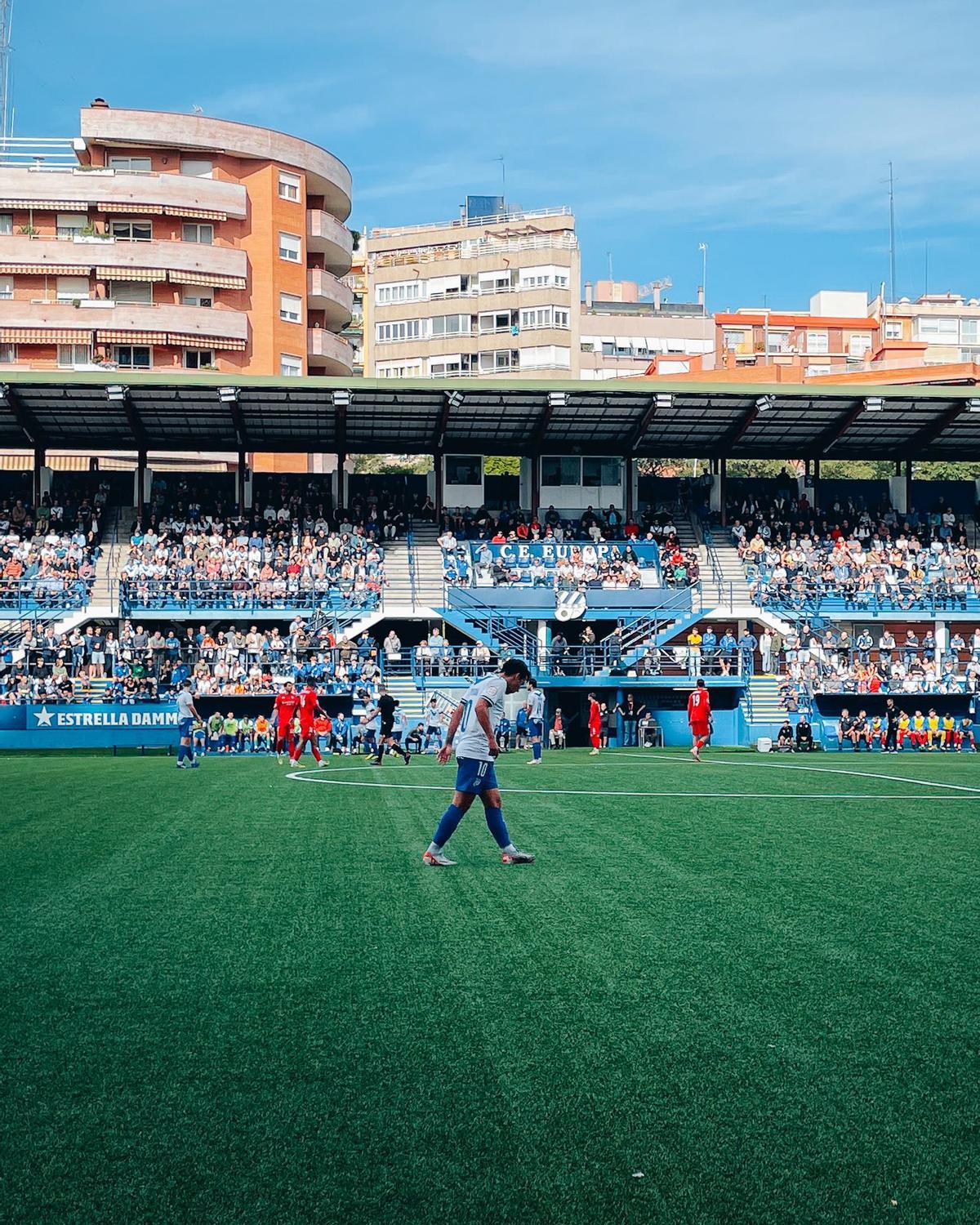 Imagen de un partido en el Nou Sardenya