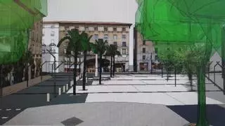 La reforma de la plaza de las Tortugas propone plantar palmeras junto a la fuente