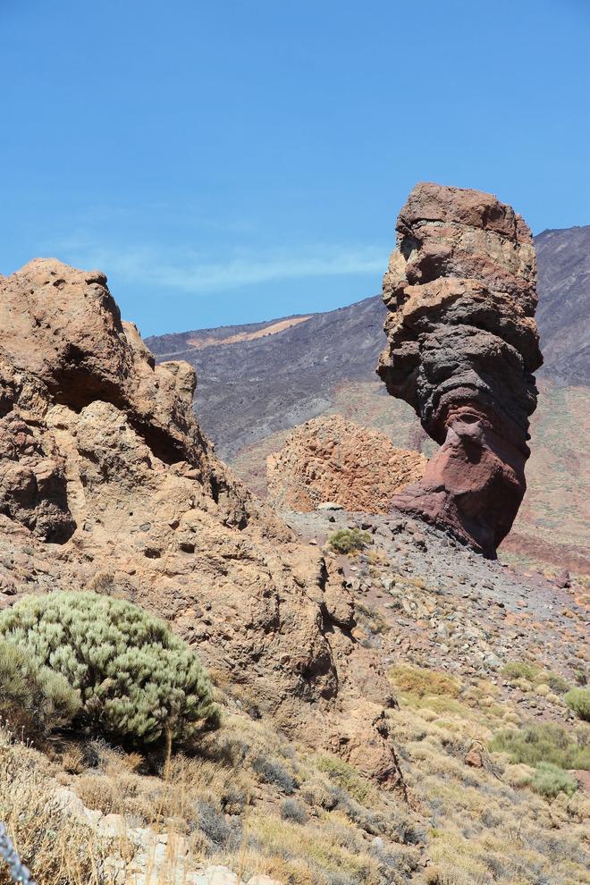 Roque Cinchado, en el Parque Nacional del Teide (Tenerife).