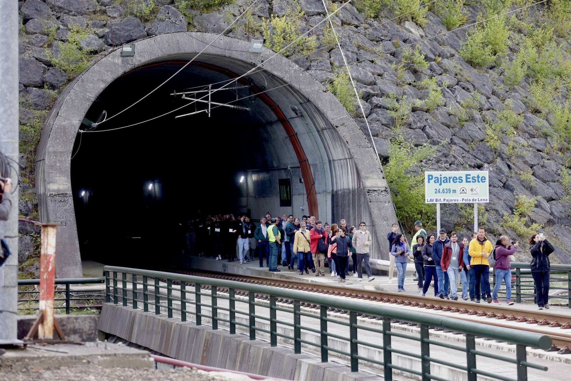 Así fue el simulacro de descarrilamiento en la Variante de Pajares