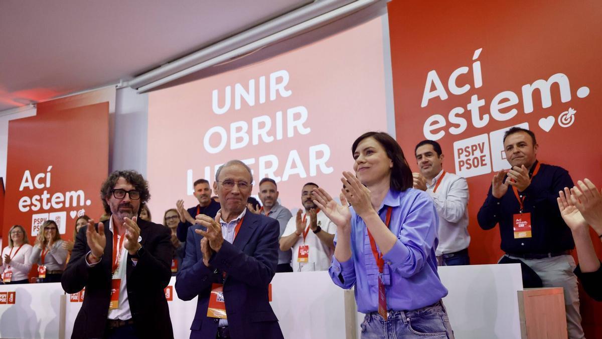 Valencia. Congreso nacional del PSPV PSOE Diana Morant, Ximo Puig, Arcadi España, Pilar Bernabé, Leire Pajín, VLC