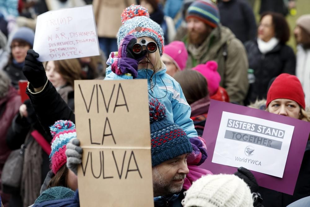 Protestas contra Donald Trump en Suiza