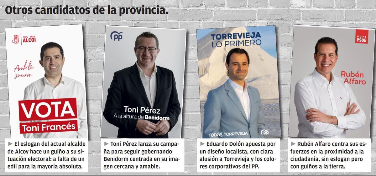 Toni Francés, de Alcoy; Toni Pérez, de Benidorm; Eduardo Dolón, de Torrevieja y Rubén Alfaro, de Elda.