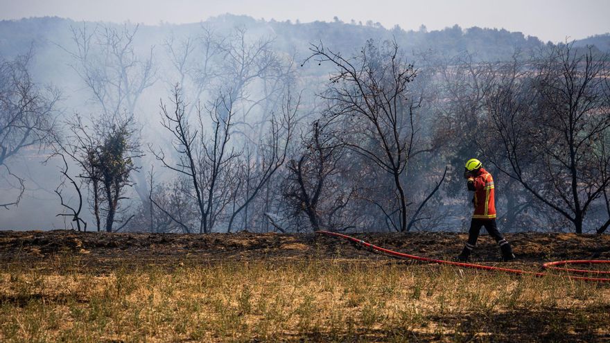 Els bombers estabilitzen el gran incendi forestal del sud de França