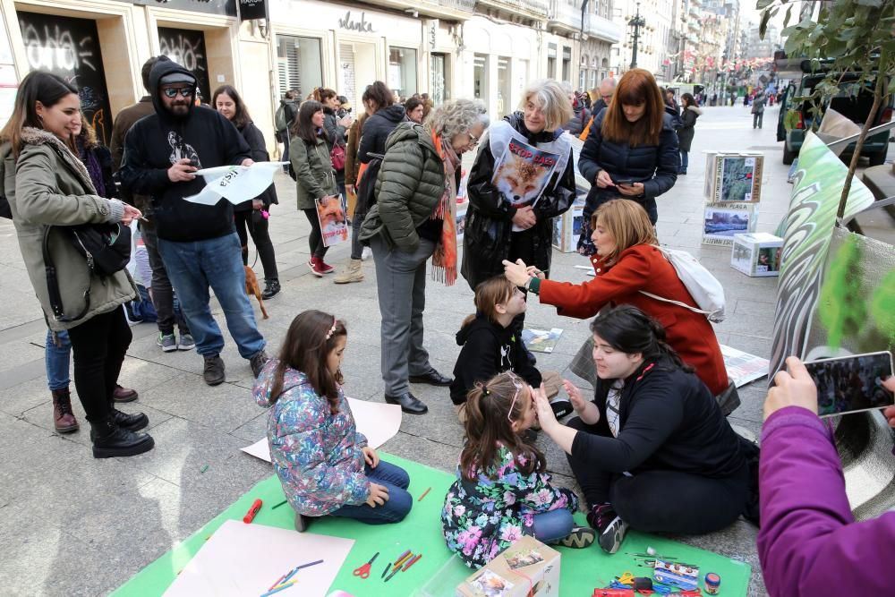 Vigo también se moviliza contra la caza del zorro. // Marta G. Brea