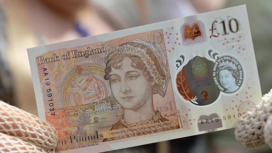 El Banco de Inglaterra presenta un billete de 10 libras con el rostro de Jane Austen