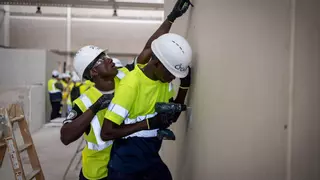 Abdoulaye, el maliense que se forma en la Fundación Laboral de la Construcción en Zaragoza: "Hay muchísimas oportunidades"