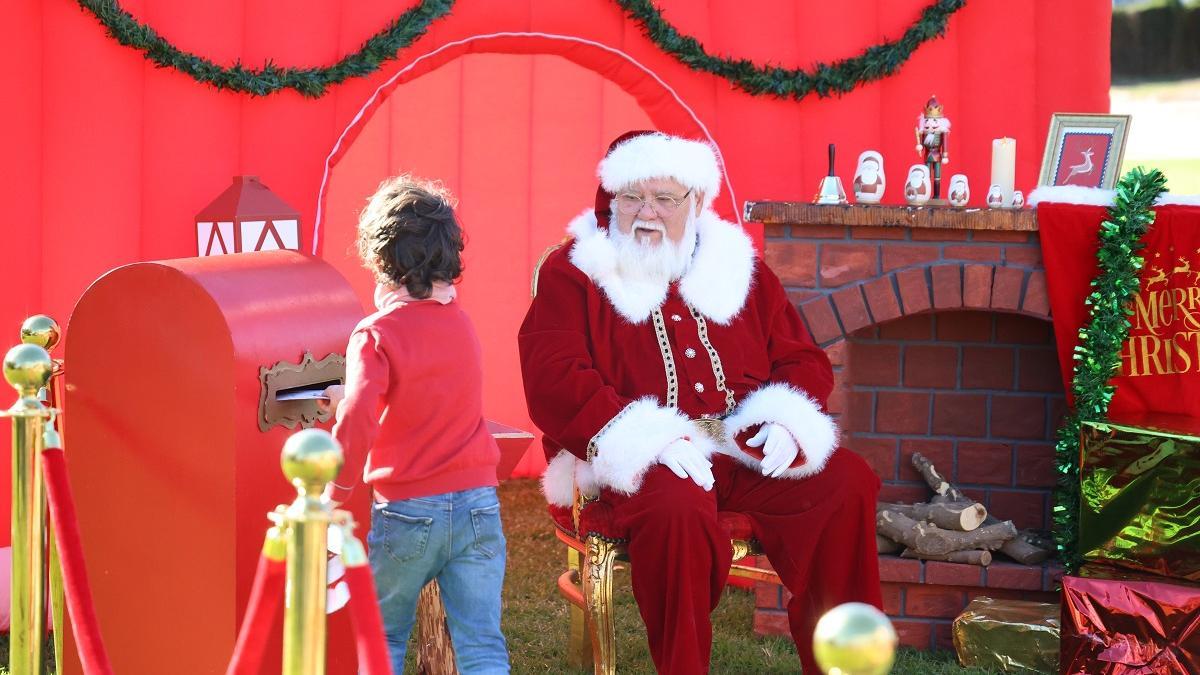 Imagen de la visita de Papá Noel el pasado 24 de diciembre.