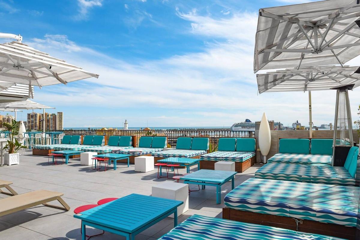 El hotel Room Mate Valeria, situado junto a la plaza de la Marina de Málaga capital.