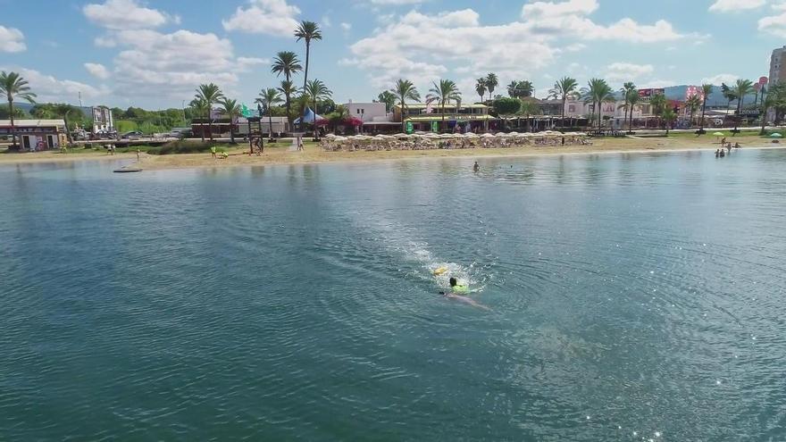 El servicio de socorrismo de Sant Antoni realiza dos simulacros de emergencia en las playas de Cala Gració y s’Arenal