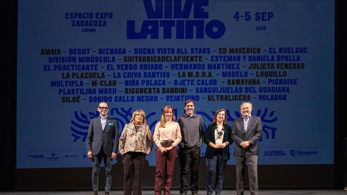 La quinta edición del Vive Latino Zargoza se ha presentado este jueves en el Principal.