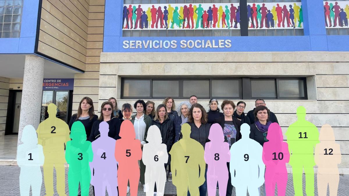 La foto denuncia del equipo de Servicios Sociales de Aspe.