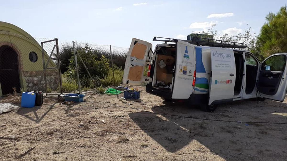 Trabajos en las nuevas instalaciones hídricas de Fuente de Piedra.