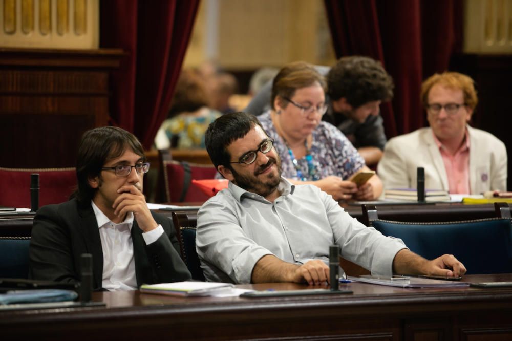 Sesión en el Parlament