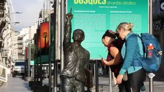 Enésimo ataque a la escultura de Manuel Castro en Vigo