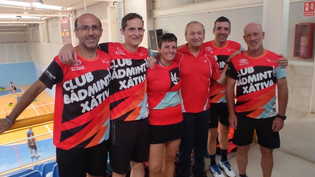 Jugadores del Club Bádminton Xàtiva en el Máster Nacional de categoría Sénior.