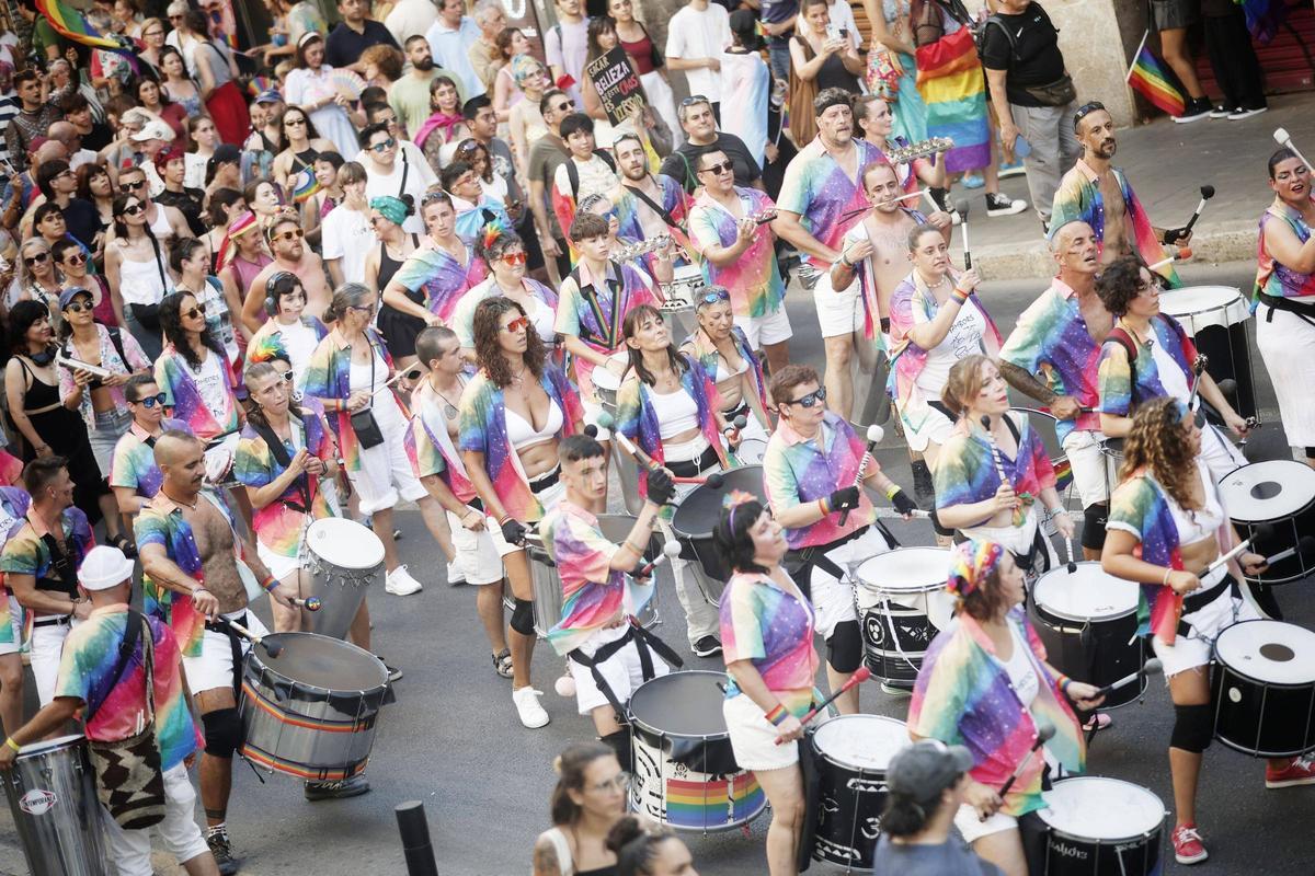 Manifestación del Orgullo el año pasado en Palma.