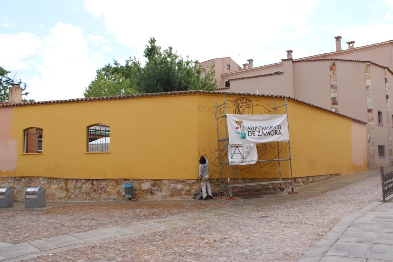 Lugar donde se creará un nuevo mural en San Martín.