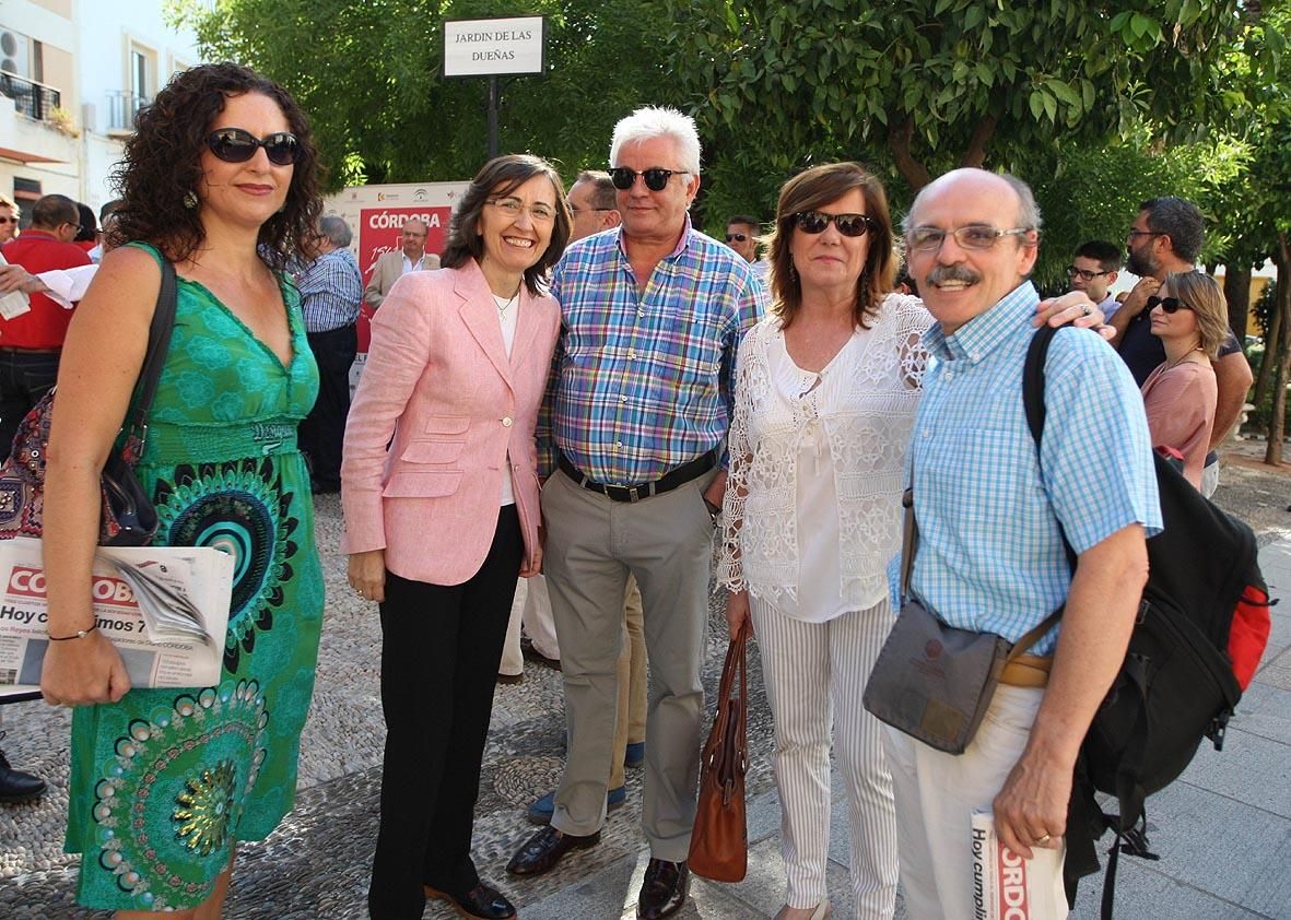 FOTOGALERÍA / Diario CÓRDOBA celebra su 75 aniversario al descubrir un azulejo