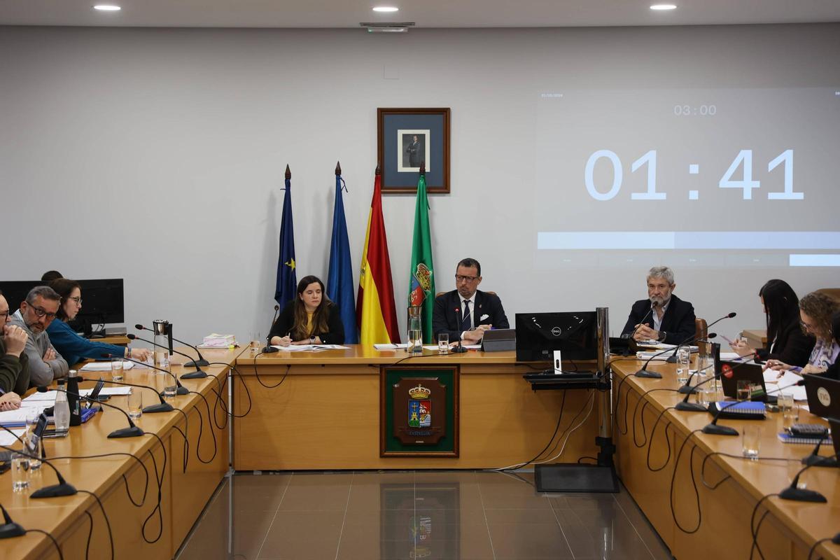 Un momento del pleno de Castrillón