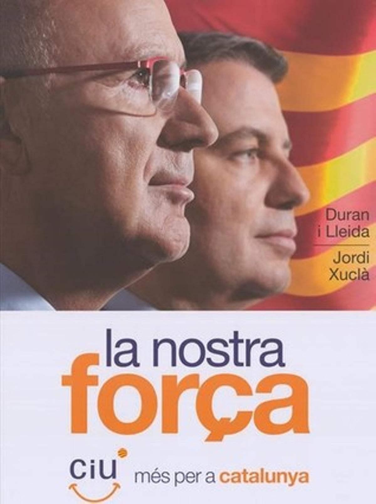 Cartell de CiU per a les eleccions generals del 2011.