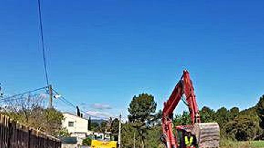 Obres al Mirador de Montserrat