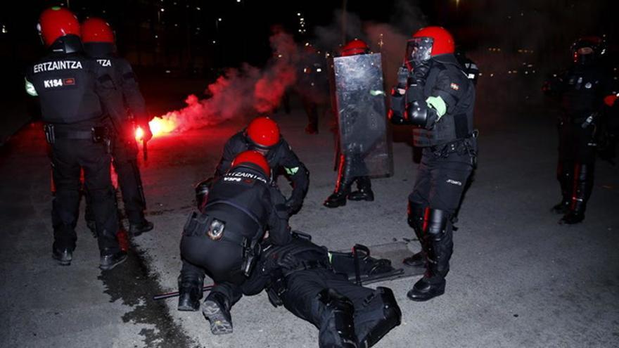 Incidentes con los ultras rusos en Bilbao