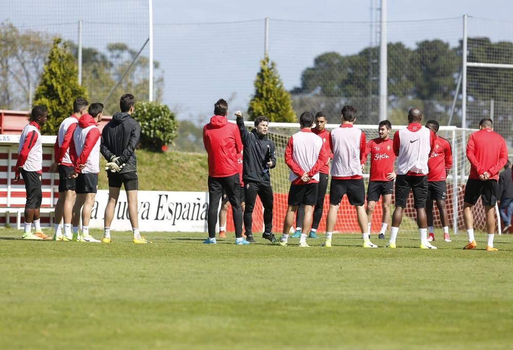 Entrenamiento del Sporting 19/04/2017