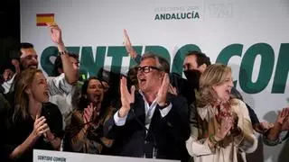 Vox rompe en euforia tras lograr ser decisivo en Andalucía: "Esperemos que Juanma Moreno sepa escuchar a los andaluces"