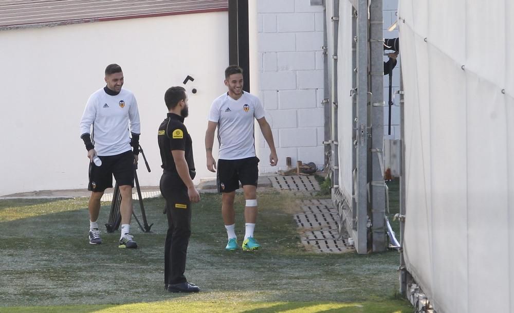 Las mejores imágenes del entrenamiento del Valencia de este martes